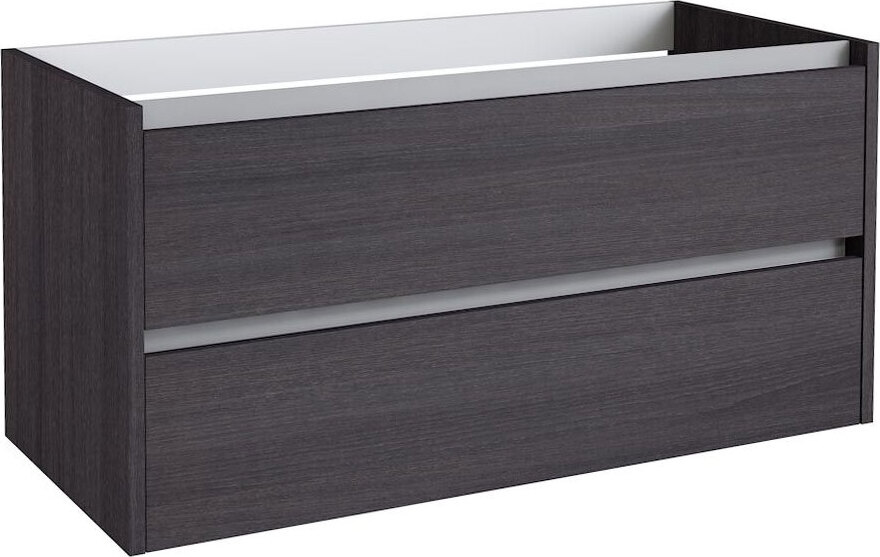 Steiner Shopping Waschtischunterschrank Kolkata 64, Farbe: Eiche Schwarz – 50 x 100 x 46 cm (H x B x T)