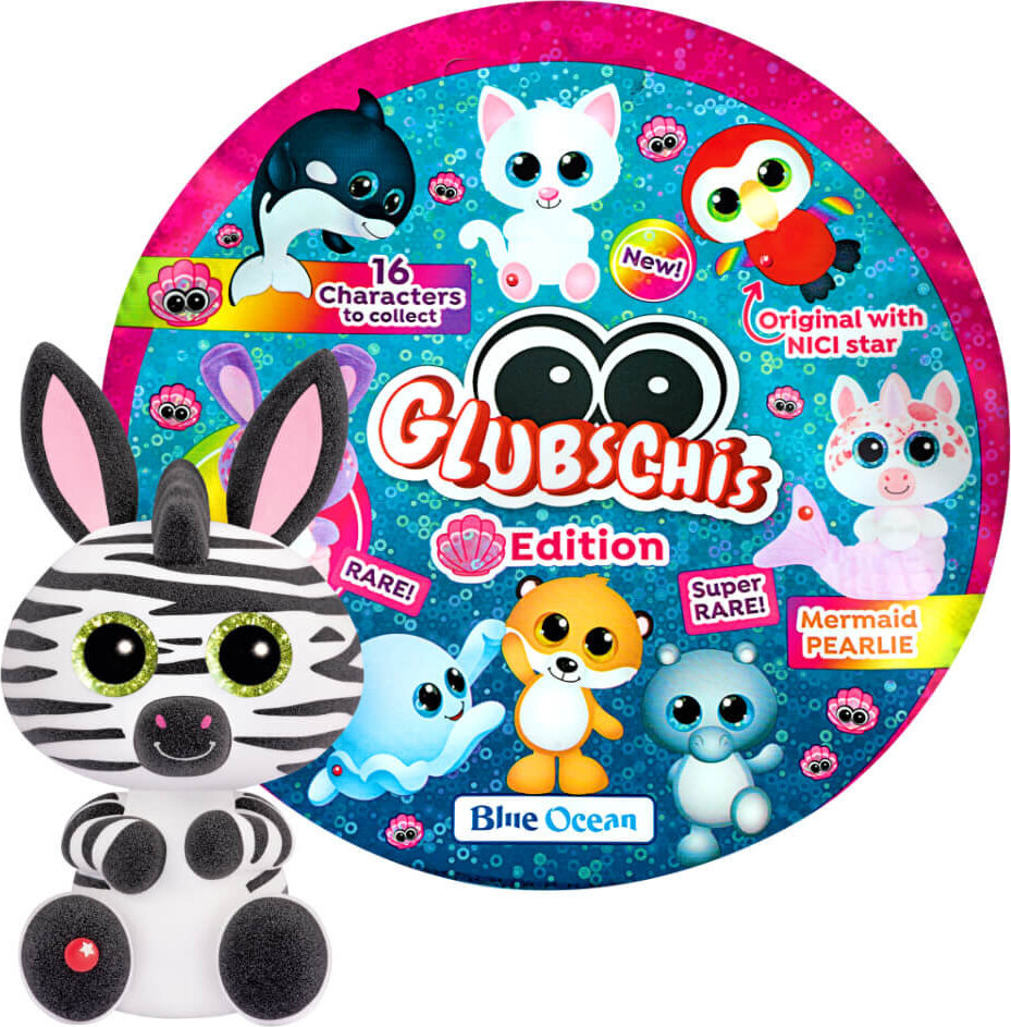 Blue Ocean Glubschis Sammelfiguren Muschel Serie 4 - Glubschi Glitzer - Figur Mankalita