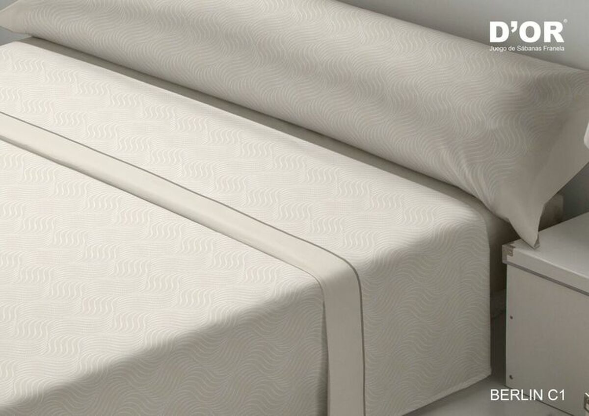 dor Set d'or berlin beige Bettlaken d'or berlin beige Bettlaken de 90 Flanell