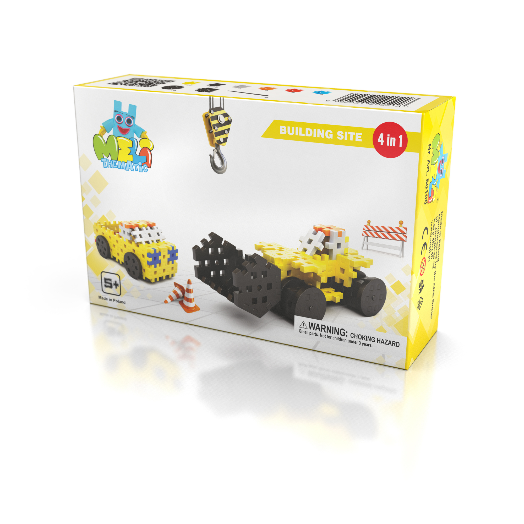 Meli Bausteine Baustellen-Set 4in1 - 160 Teile 290218