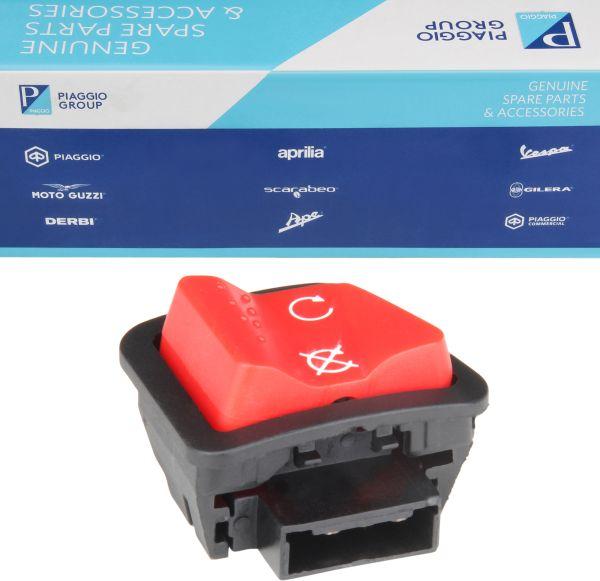 Piaggio (Original OE) Notausschalter Motor Stop Schalter für Aprilia Scarabeo Sport City 125 200 300 JC37720X92000