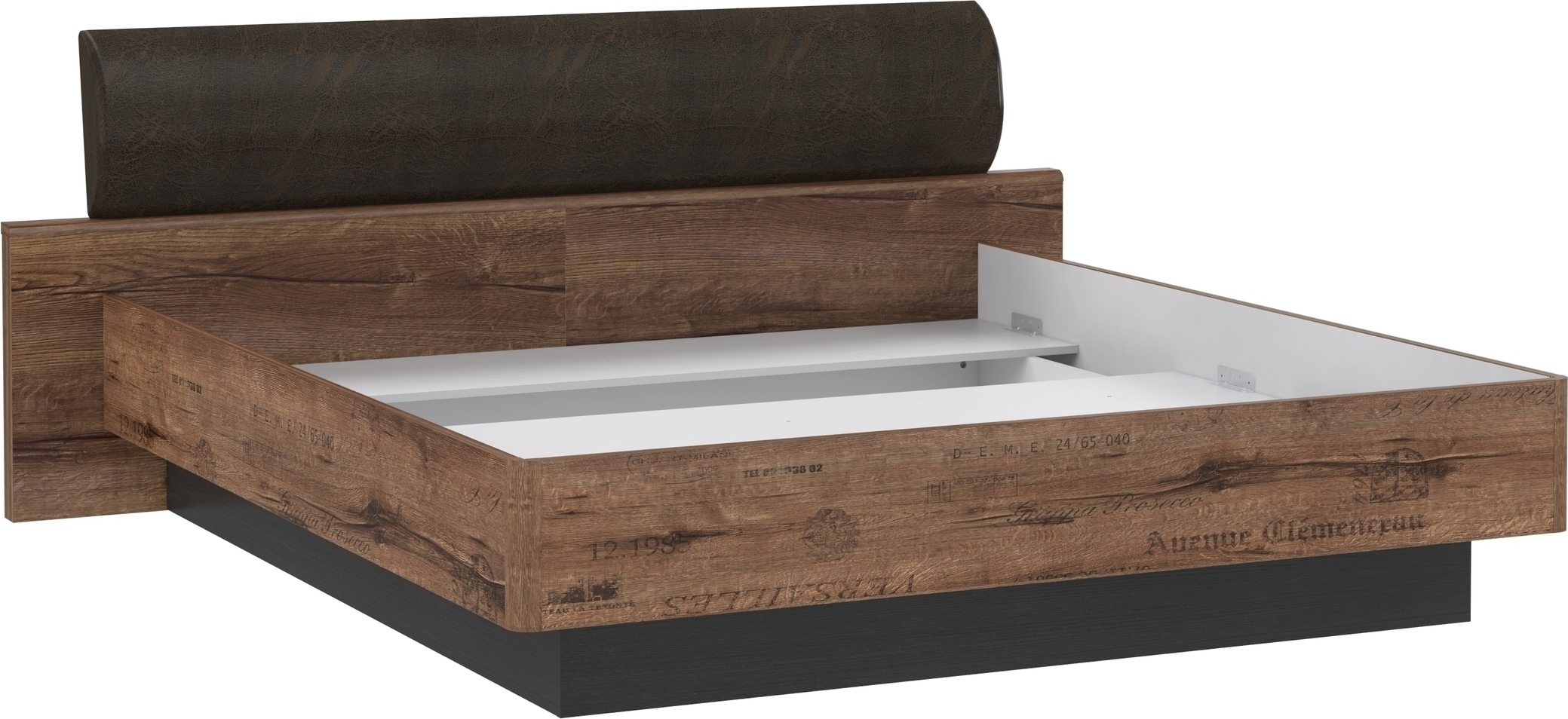 freiraum Bett >Jacky< Script-Schlammeiche B/H/T ca. 219,8x90,2x212,3cm 570591