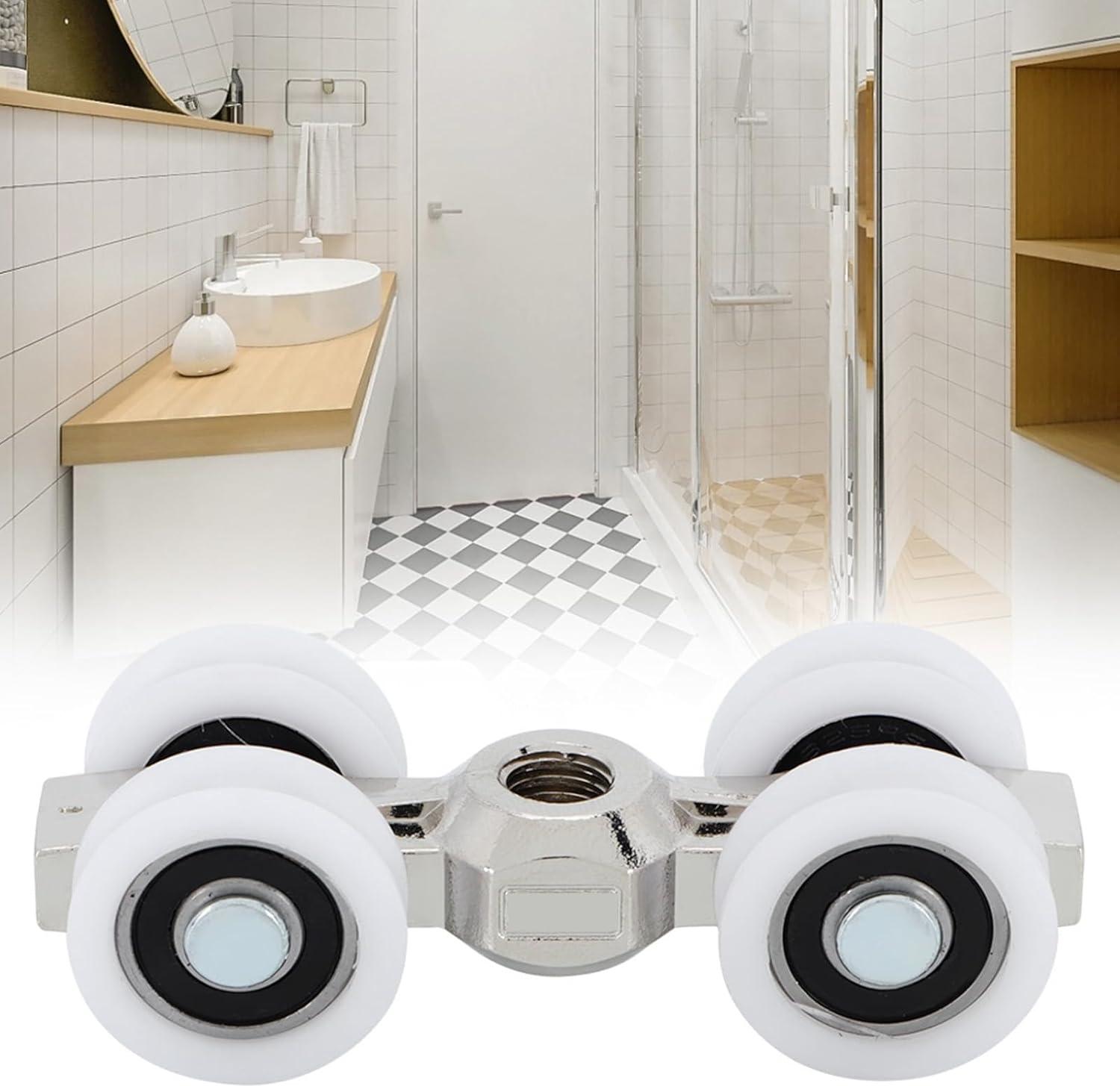 Markenlos Allecto plus - Schiebetürrollen 4 Räder Schiebetür Hardware Lagereinrichtungen Möbel