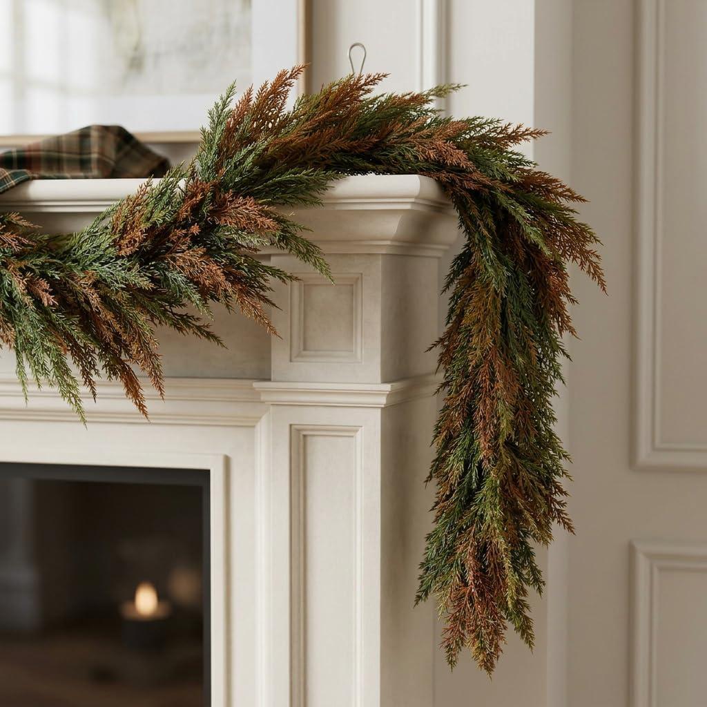 Unbranded 180cm Herbstgirlande mit 20 LED Timer für Herbstdeko