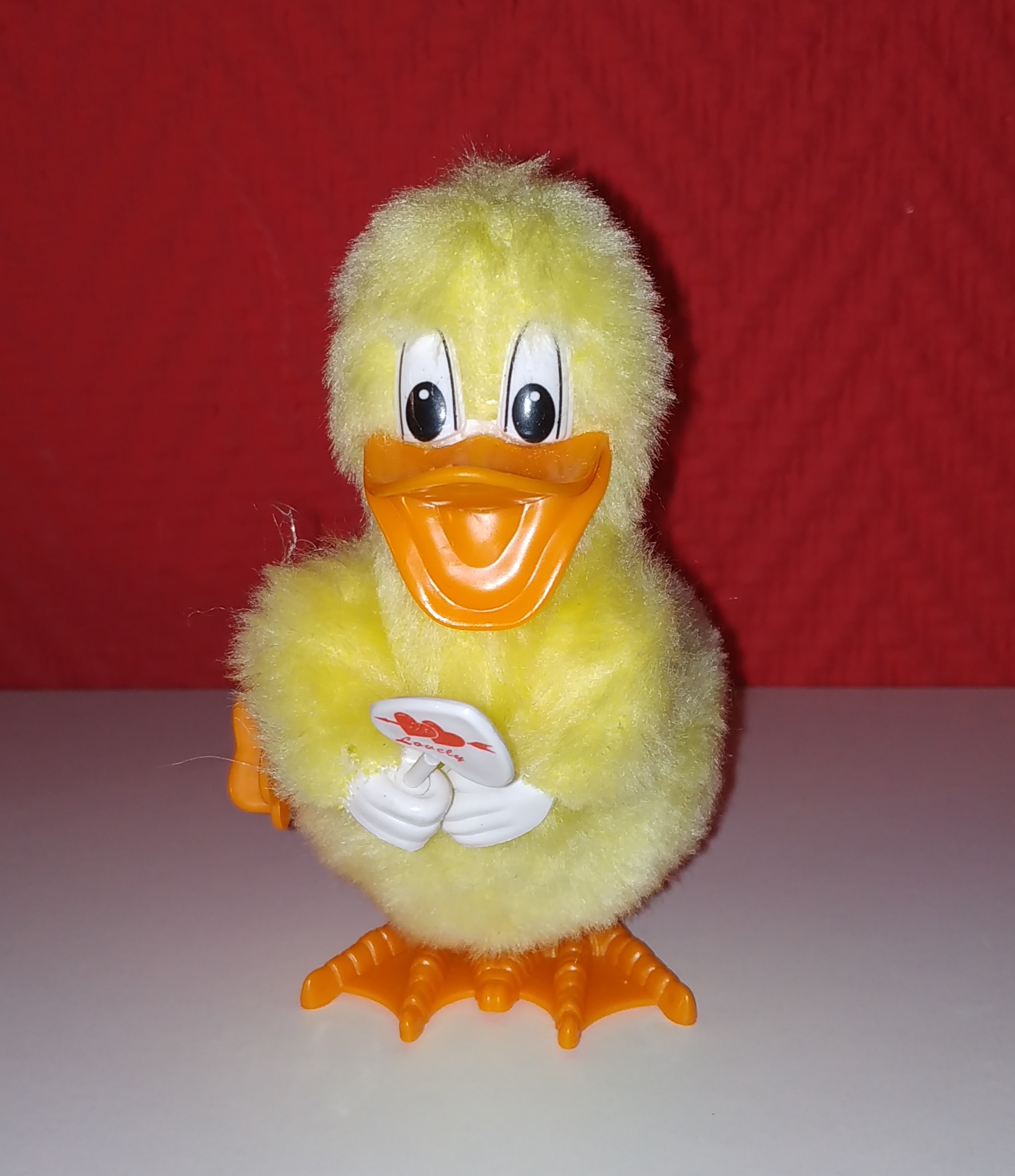 KIG Aufziehente Aufziehküken Plüsch Ente Ostern 12x8x6cm, 1 aus 2 Varianten 301/3370