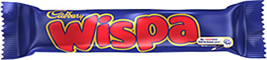 Cadbury Wispa Luftiger Milchschokoladen-Riegel, Großpackung mit 48 Stück à 36g 07622210001788