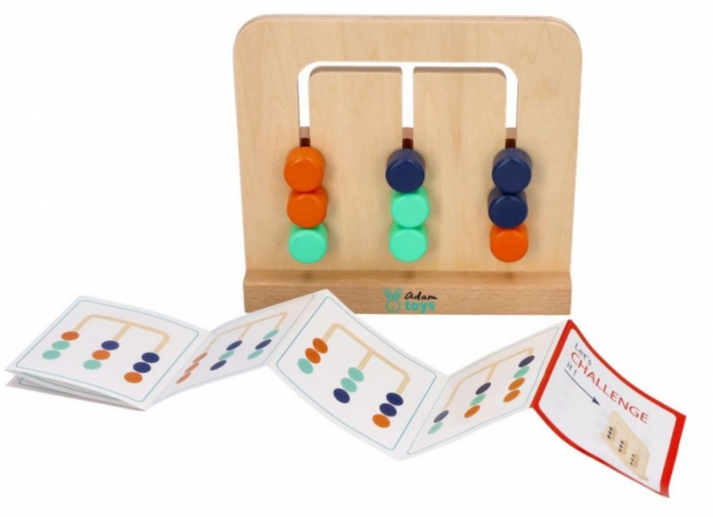 AdamToys Sortierspiel ab 2 Jahre Motorikspielzeug aus Holz für Kinder - 19x18cm