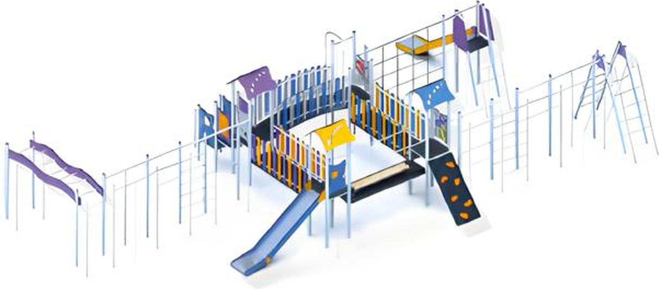 AEA Bewegungsfläche Spielplatz Spielzone Freizeitgelände Kletterturm Freizeitanlage JVM4069424134018