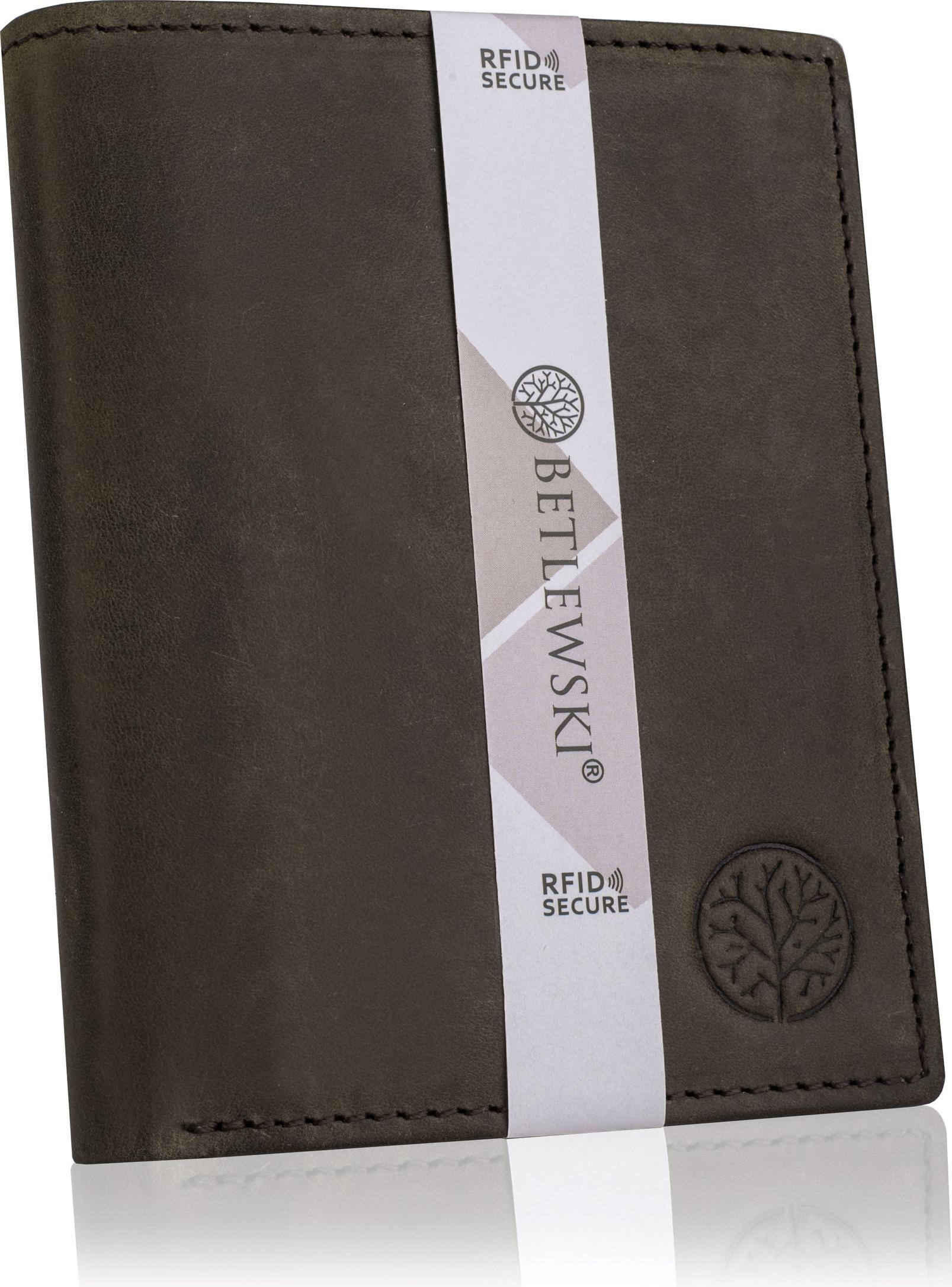 BETLEWSKI BPM-HT-62 BROWN PRIME Herren Geldbörse