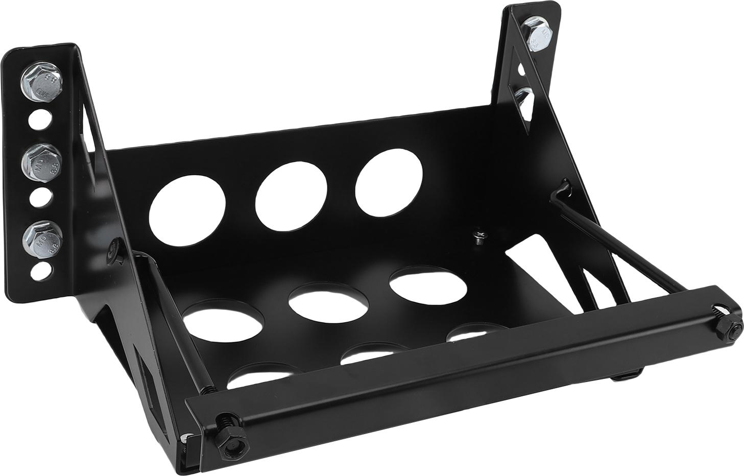 Gistuch Metallbatterie-Montagebox-Tabletthalterung, robust, einfach einzuschrauben, passend für bis zu 27,9 cm x 18 cm und 19,1 cm