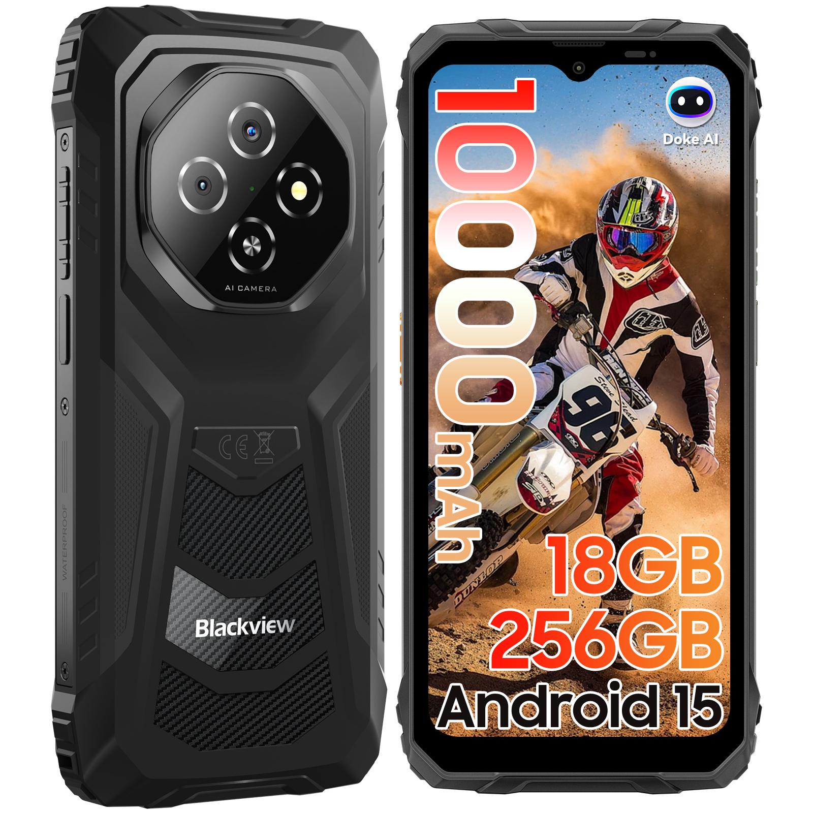 2025 Blackview FORT 1 Odolný outdoorový mobilný telefón 18GB+256GB, 6,56" HD+ IPS, Android 15, 10000mAh, 18W, NFC, podpora dobíjania 5W OTG