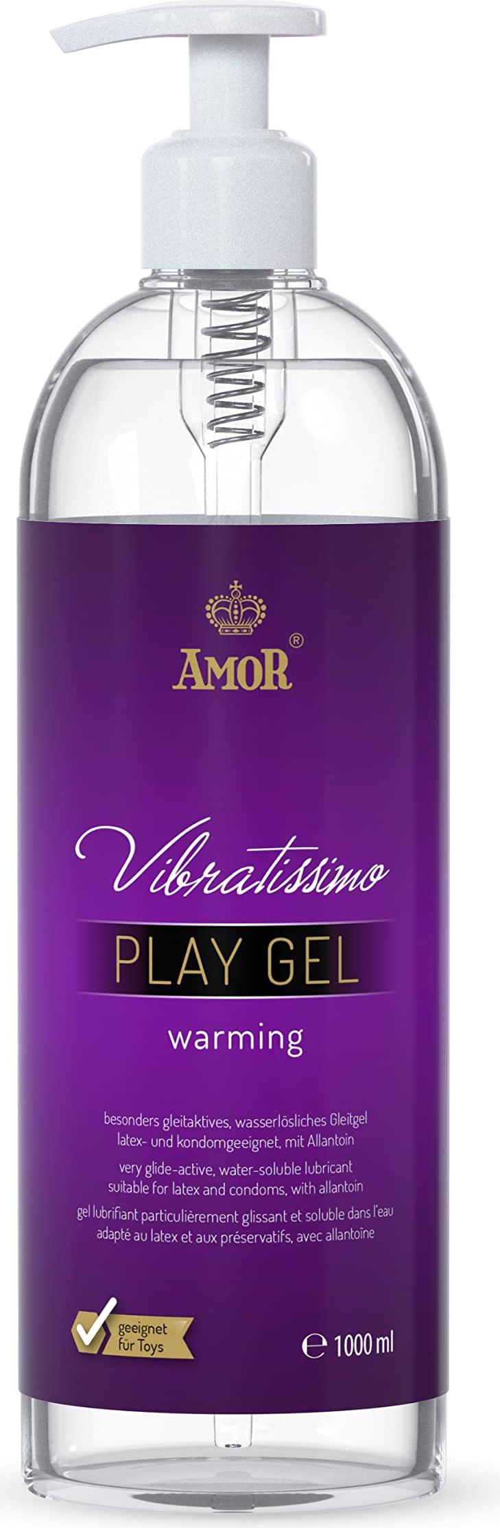Vibratissimo Play Gel Warming 1000 ml I Gleitmittel wärmend