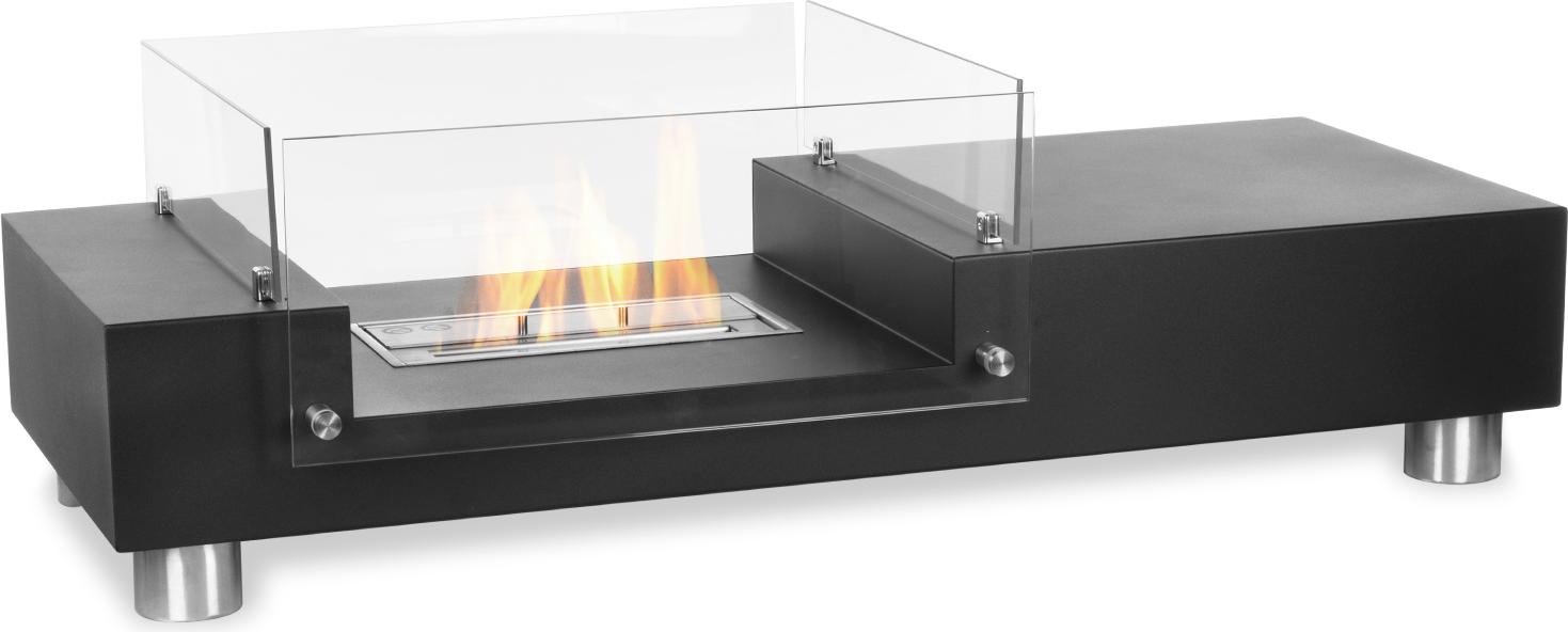 Moritz etanolový krb voľne stojaci krb I stolový krb I 35 x 112 x 50 cm čierny I 1,5 l horák I bioetanolový krb I bioetanolový sporák vnútorný vonkajší I vnútorný vonkajší I bioetanolový horák I horák hrniec