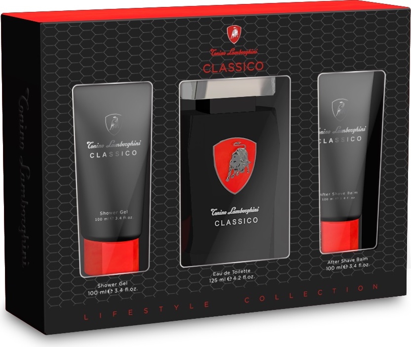 Tonino Lamborghini Classico Zestaw Woda toaletowa 125ml + Balsam po goleniu 100ml + Żel pod prysznic 100ml