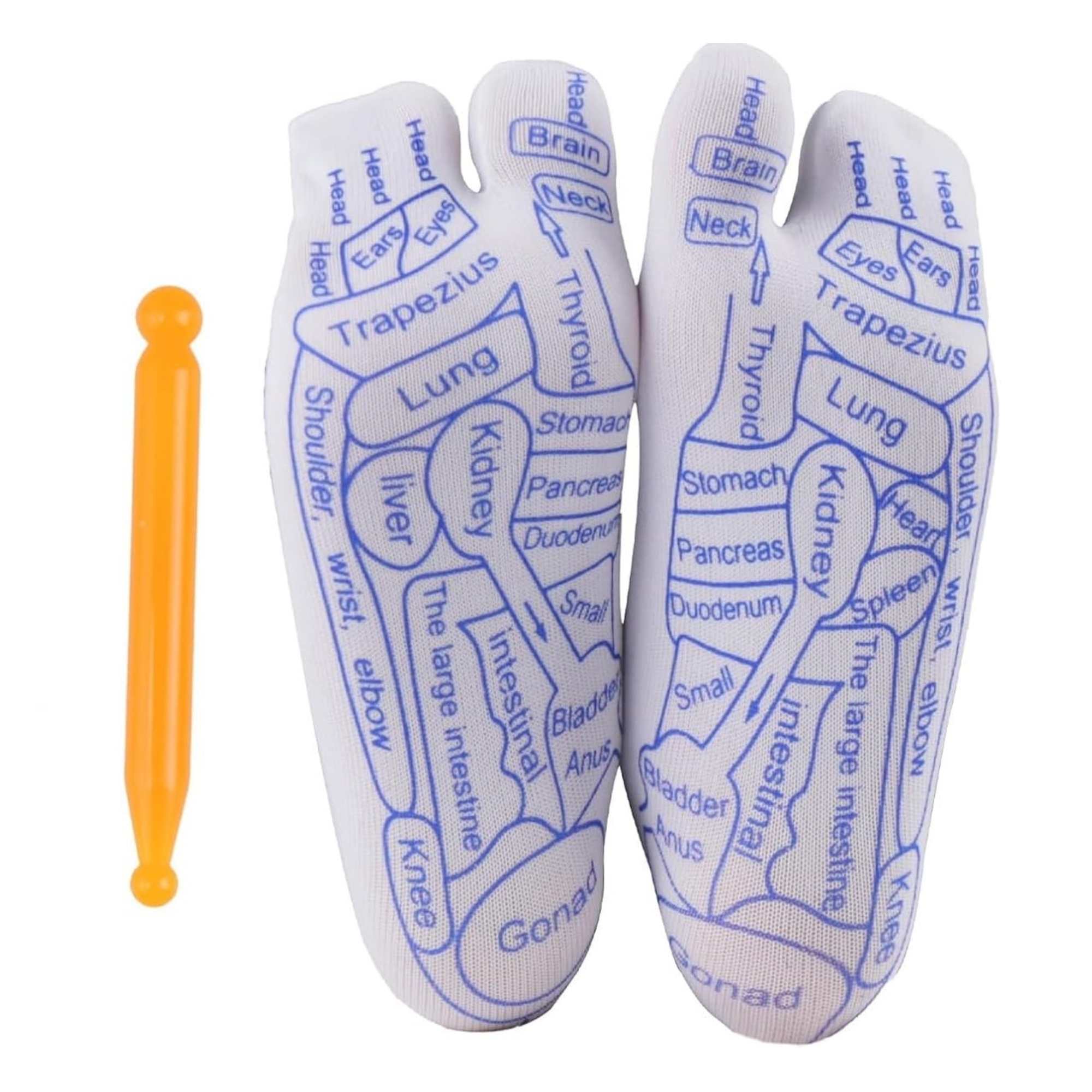 Reflexology Socks Set,Calzini Per Riflessologia Con Strumento Di Massaggio, Calzini Per Riflessologia,1 Paio Calzini Per Massaggio Ai Piedi Con Penna E Massaggiatore,2024 New Reflexology Socks