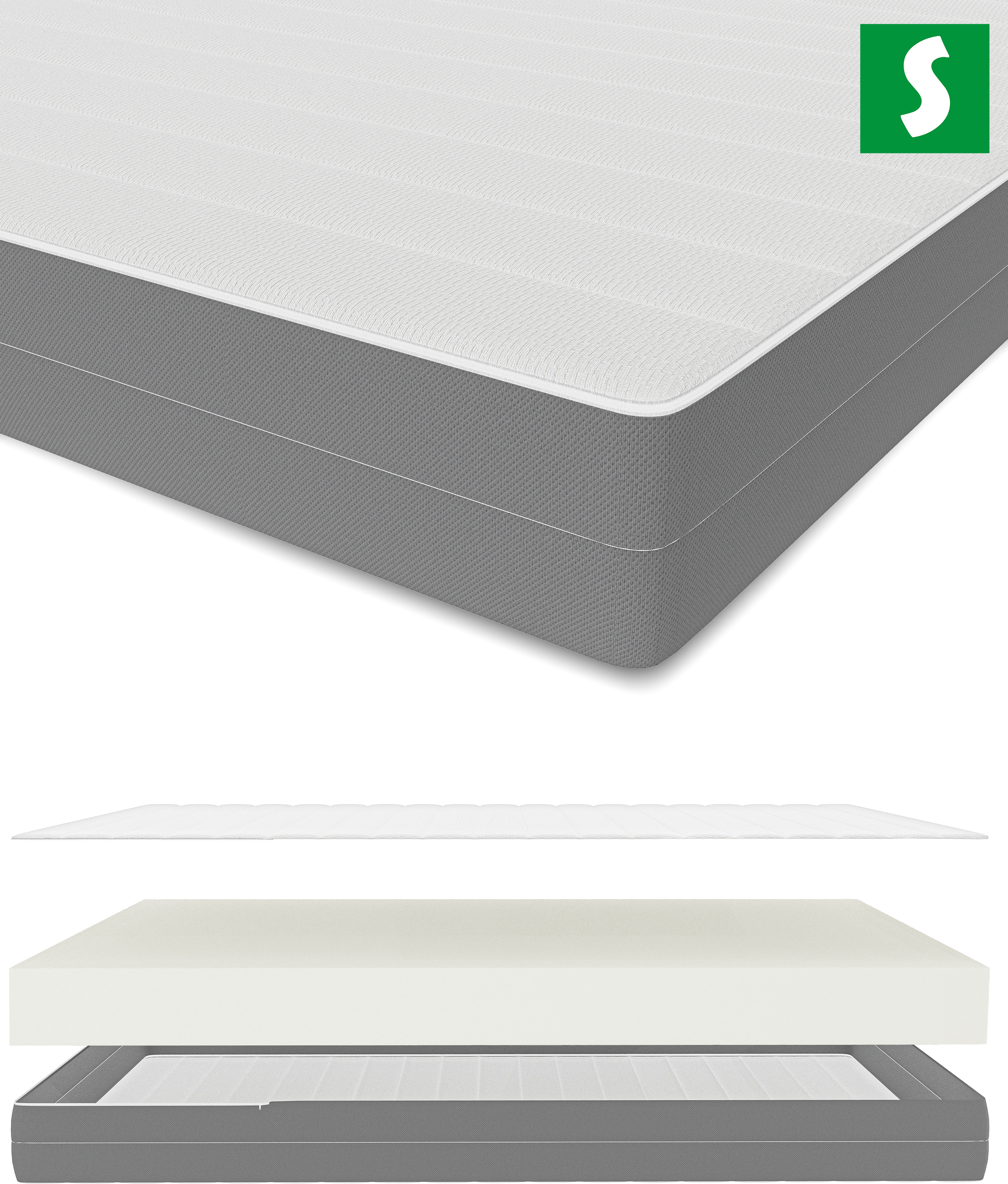 Schlaftroll Ergonomische 7 Zonen Kaltschaummatratze 120 x 200 - Beste Schlafqualität 153847850