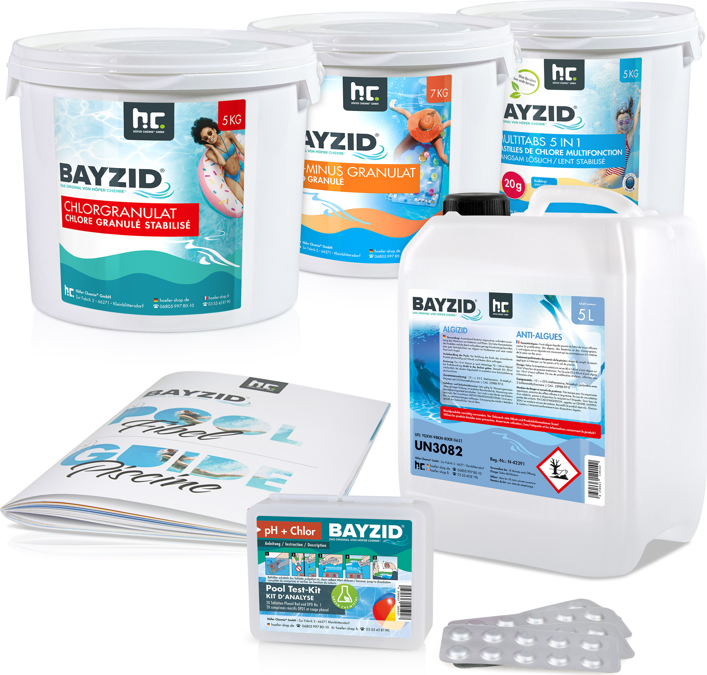 Höfer Chemie 1xBAYZID® Pool Saison-Set BAYZID-POOL-SET