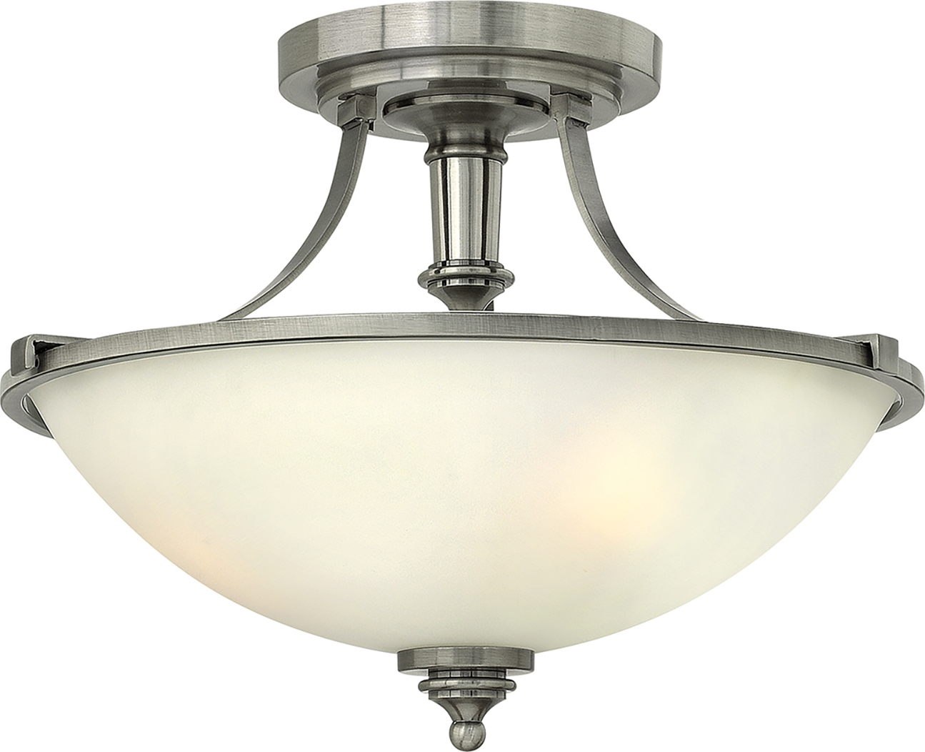 Elstead Lighting Elstead Truman Deckenleuchte E27 3-fach Antikes Nickel HK-TRUMAN-SF