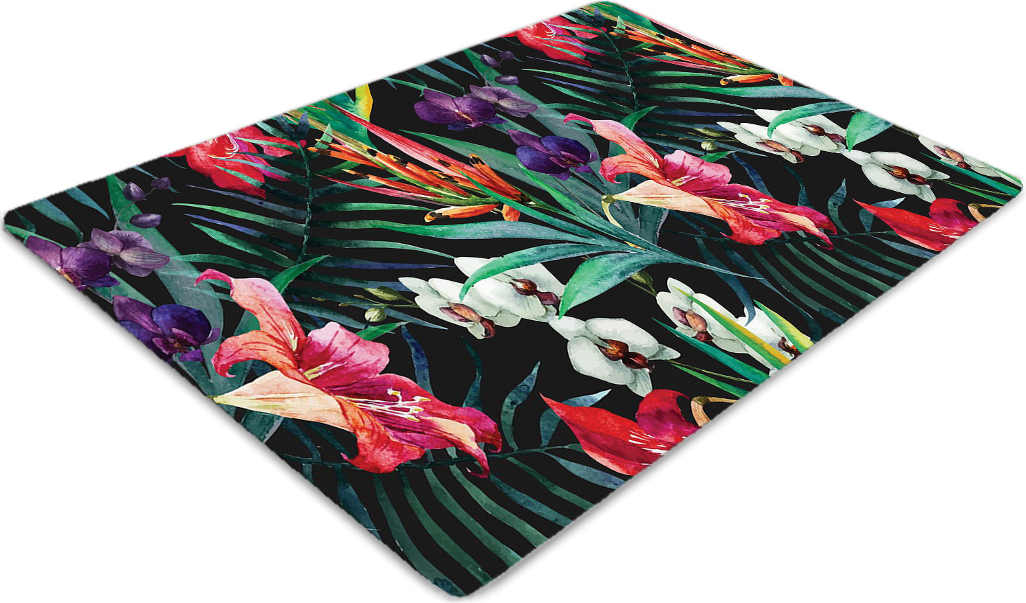 Podlahová ochranná podložka - Ochranná podložka pod stoličku - Podlahová podložka - 100x70 cm - Amazonská džungľa