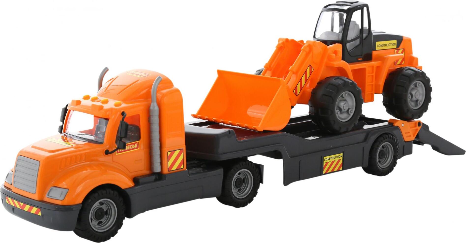 Polesie "Majk", dépanneuse + Tracteur chargeur (en net)
