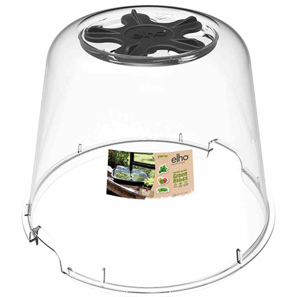 Elho Anzuchthaus rund 17cm transparent green basics, B90867