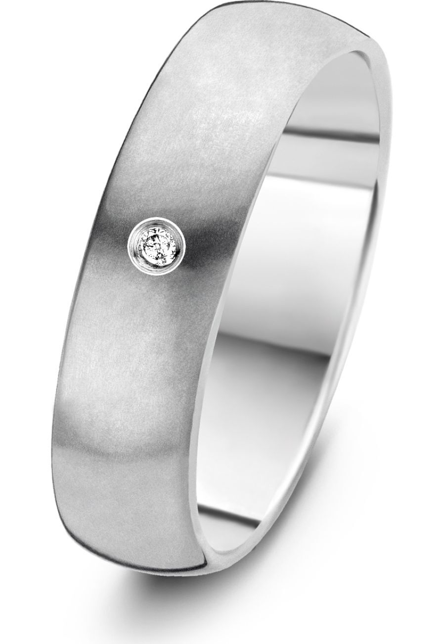 Danish Design - Ring - Damen - IJ137R1D-53 - Randers - Titanium - Diamanten - 53