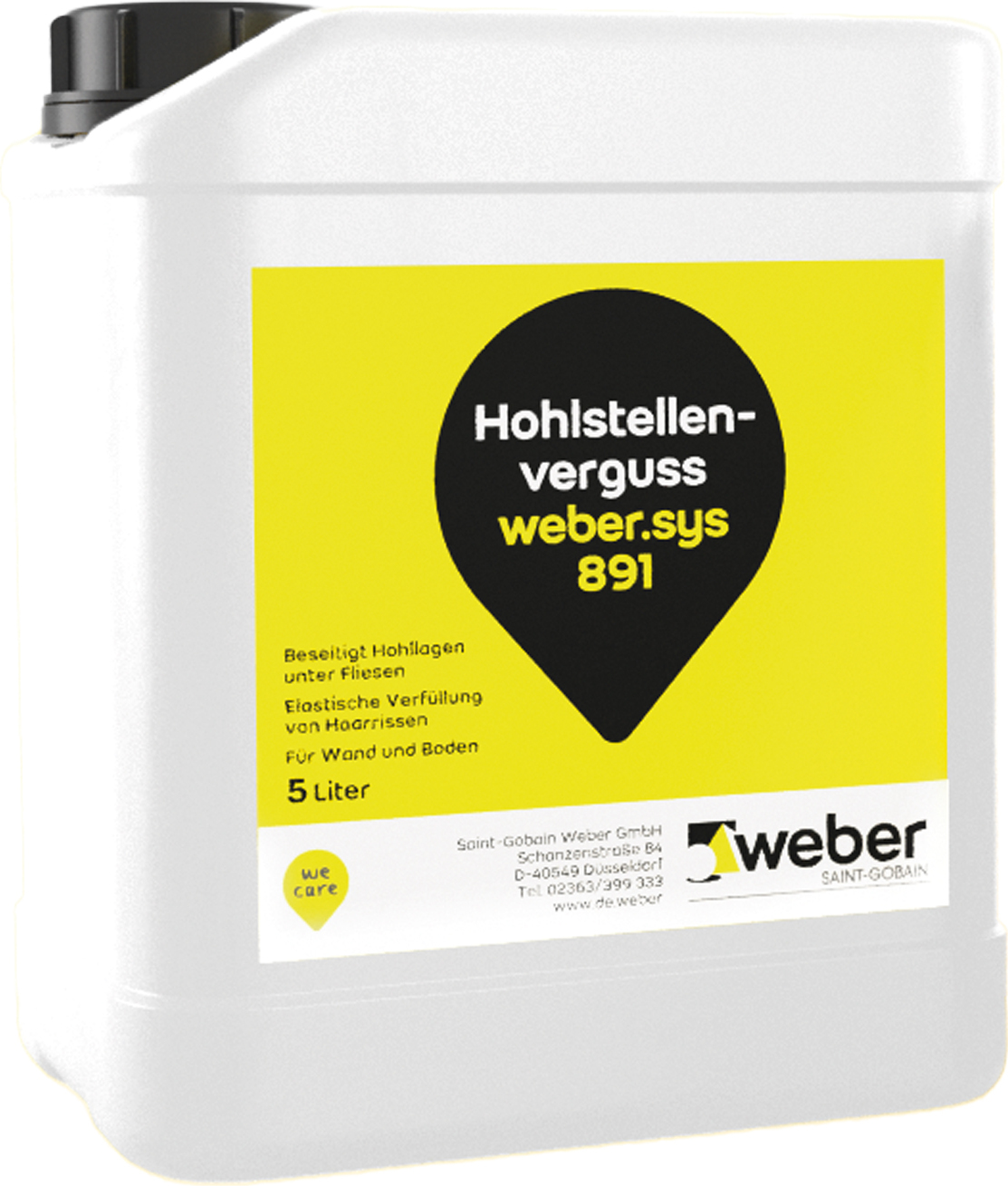 WEBBER Weber.sys 891 5 liter Hohlraumverguss Rissverguss Schlämme 274339