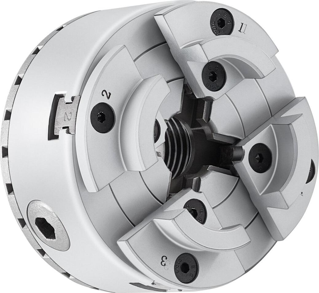 VEVOR KP96 Lathe Chuck, 4-Jaw 3.75" Diameter, Metal Lathe Chuck Turning Machine Accessories, Self-centering Tool, for Lathe, Precision Machining, Grinding Machines, Milling Machines