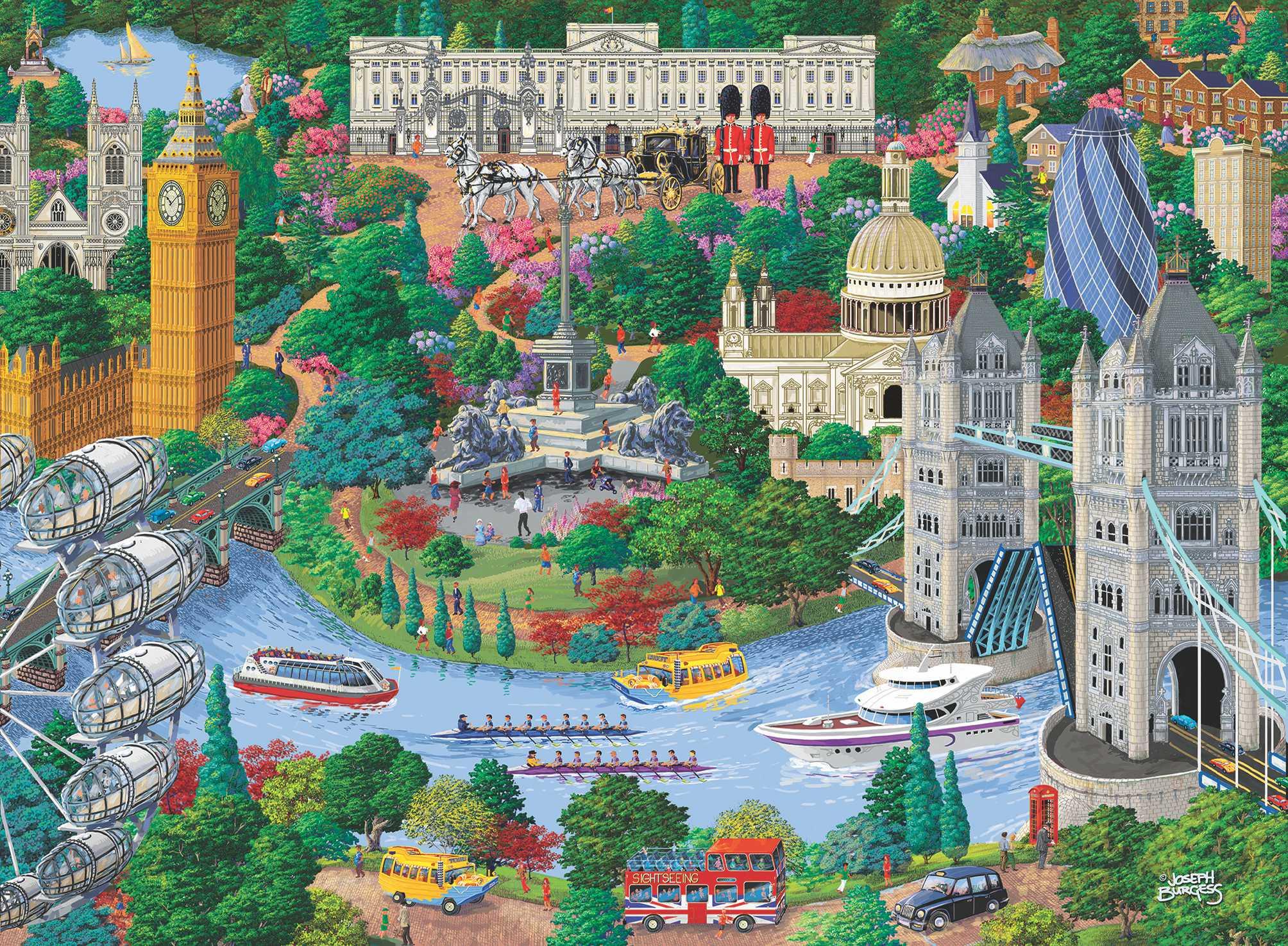Wooden.City Holzpuzzle London Sehenswürdigkeiten XXL 1010 Teile 800034