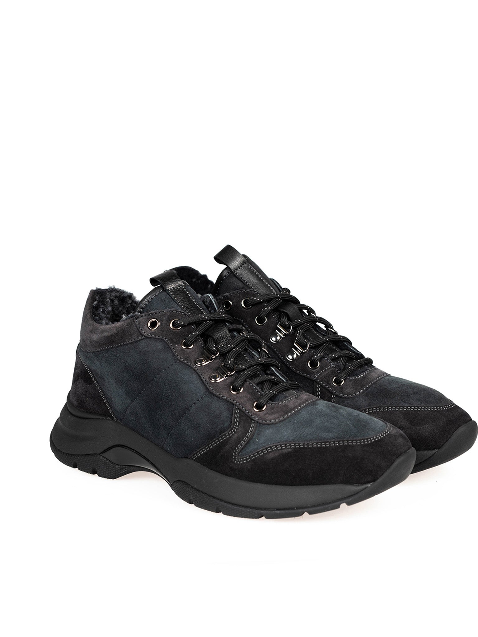 Baldinini Sneaker "Sue Fur" - 047476ASUSJ080808XXX | Sne U Suede - Gray- Veľkosť: 41.5(EU)