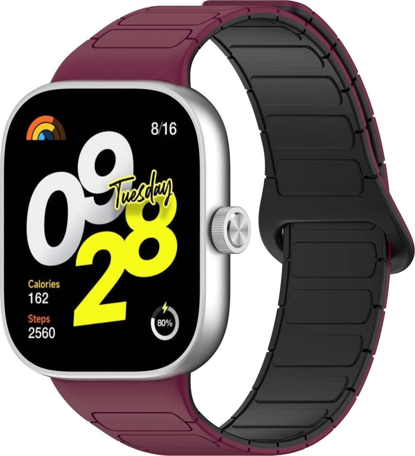 Pre Xiaomi Smart Band 9 Pro / 8 Pro Design Magnetic Band Wine Red