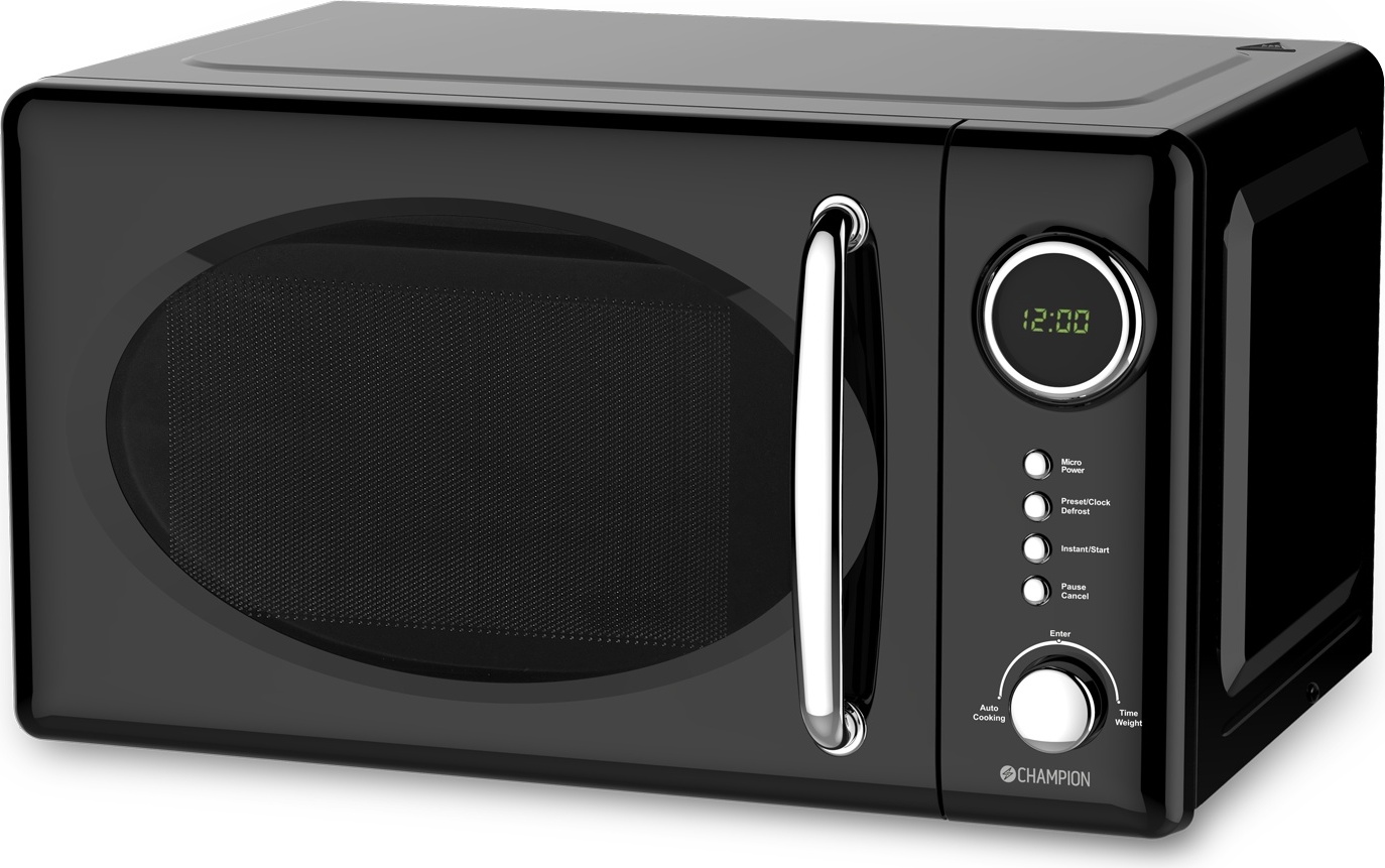 Mikrowelle Retro 20L 700W MW025 Schwarz