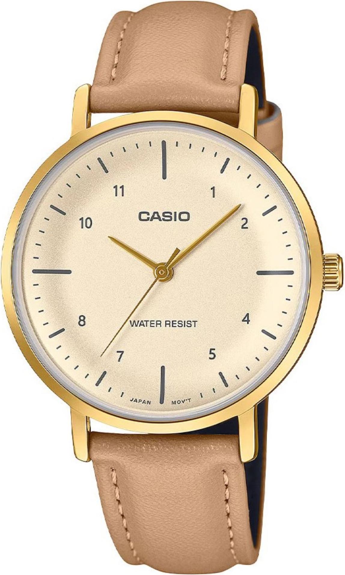 Casio Damen Armbanduhr LTPVT03GL4B Beige