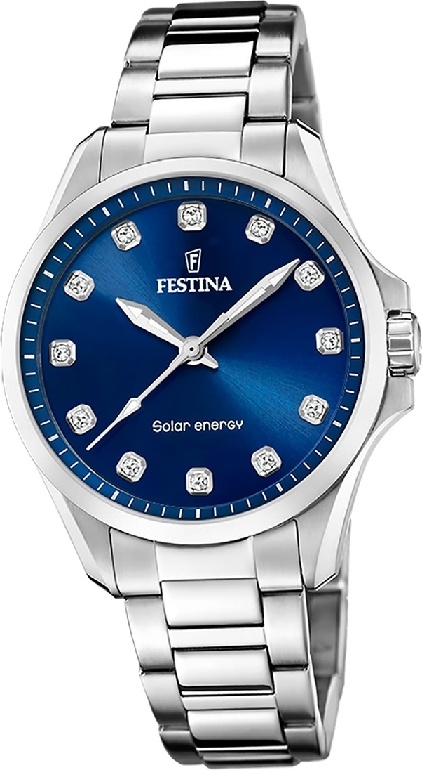 Dámske hodinky Festina z ušľachtilej ocele strieborné Festina Solar Energy solar watch D2UF20654/4