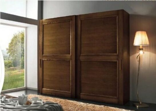 Schrank Luxus Schwebetüren 280 x 66 x 247 cm JVmoebel
