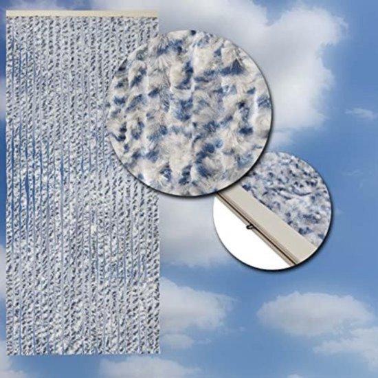 OEM Schwelle Fliegengitter - Schwelle Katzenstange - Schwelle Vorhang - 100x240 cm - Blauw 2026