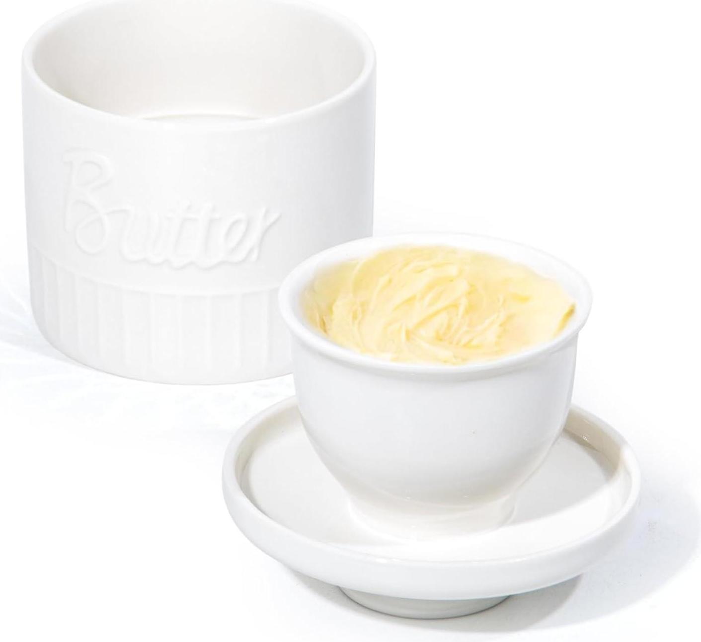 Sonstige Theo&Cleo Französische Butterdose aus Porzellan