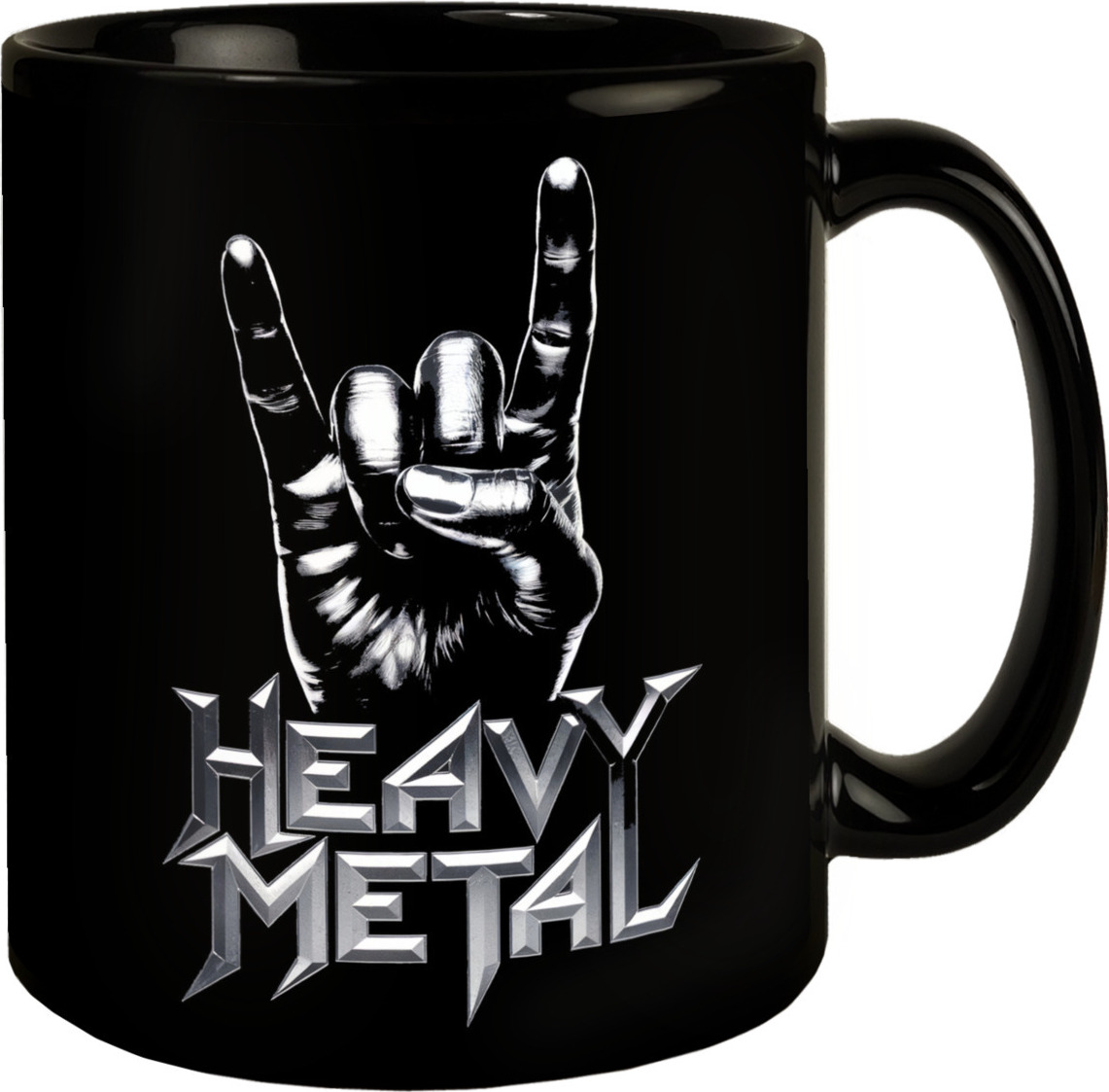 speecheese Rockzeichen Hand - Heavy Metal Tasse
