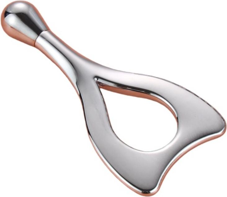 INF Metall Gesichts-Massagegerät - Lifting Roller zur Gesichtspflege Silber 410126