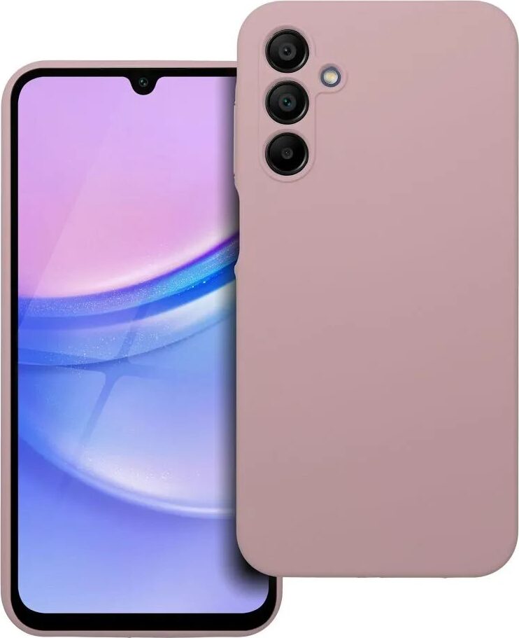 SILIKÓNOVÝ 2mm kryt mobilného telefónu vhodný pre SAMSUNG A15 5G / A15 4G púdrovo ružový