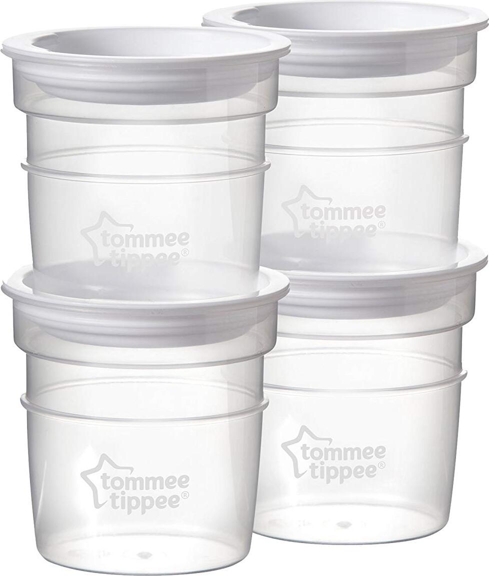 Tommee Tippee Breast Milk Pots X4 Clear 60 ml 22730/42301041