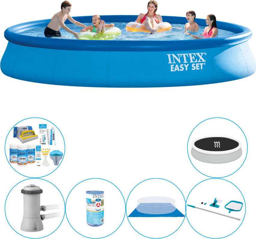 Kombinovaný set pre bazény - Intex Easy Set Round 457x84 cm