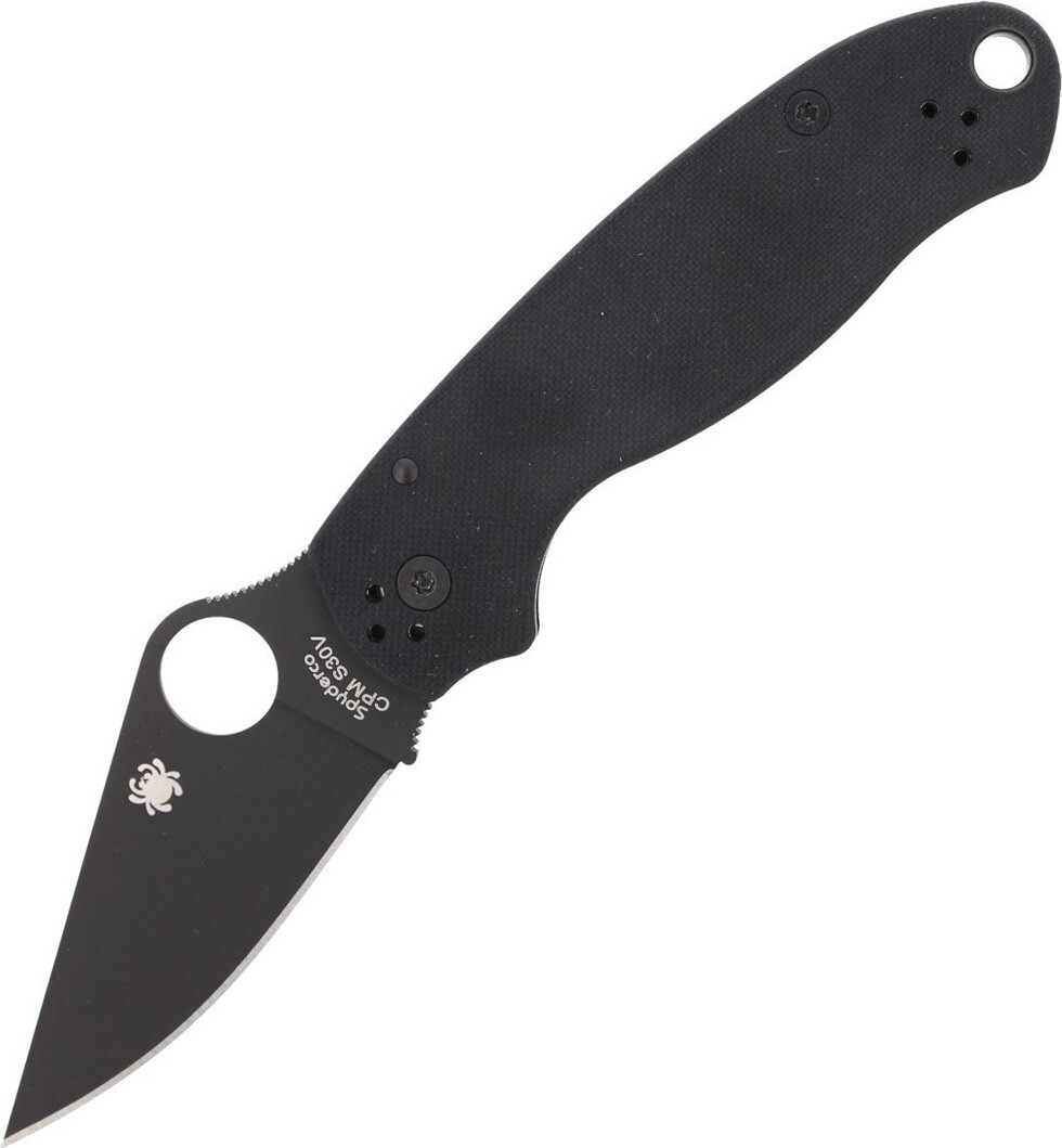 Spyderco Para 3 G-10 Schwarz / Schwarz Klinge Plain