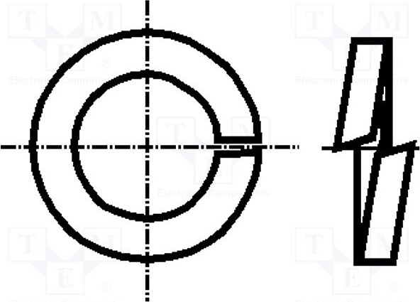 TNE 100x Unterlegscheibe D=9,2mm A2 Edel K5/D127-A2 Unterlegscheiben h=1,2mm M5 _1GH_K5/D127-A2