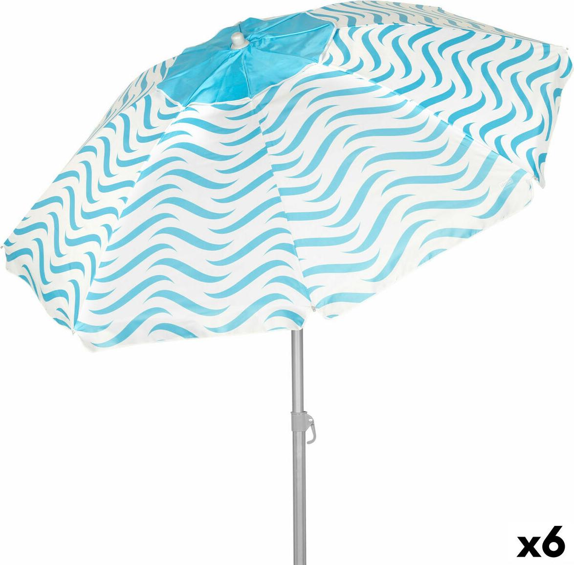 Sonnenschirm Aktive Blau Ø 220 cm 220 x 200 x 220 cm (6 Stück) S8906359