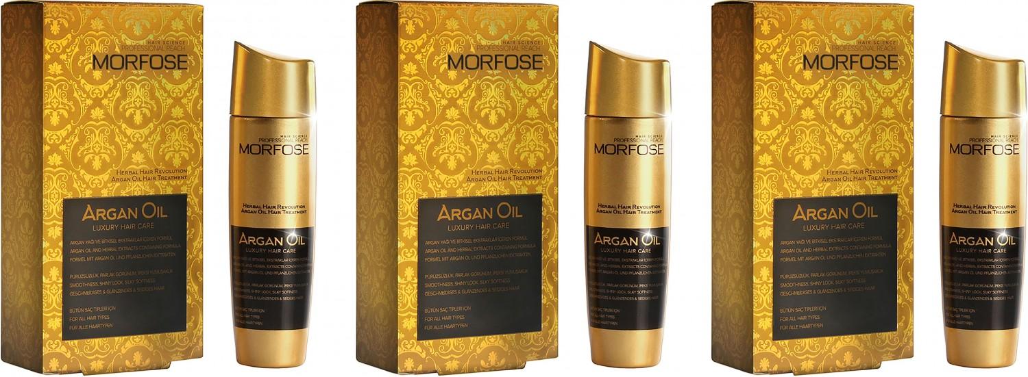 Morfose Argan-Öl Luxus Haarpflege 3x100 ml