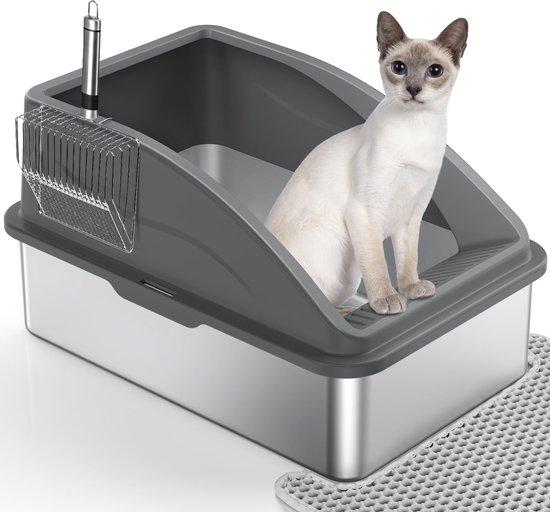 OEM Große Edelstahl-Katzenbox 28L leicht reinigbar 2026