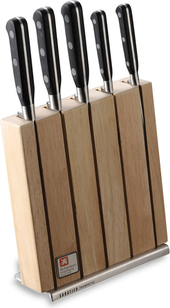 Amefa Sabatier Trompette, Messer-Block/Besteck-Set, Edelstahl, Holz, Schwarz, Sabatier Trompette, Box CL.57218