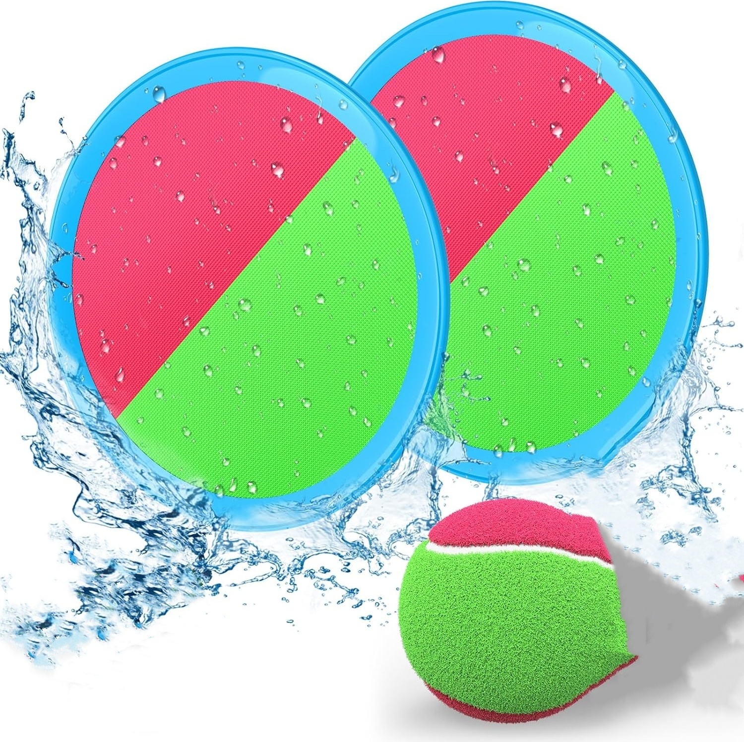 Klettballspiel Set – Wurf- Und Fangspiel Mit Haftflächen, Für Camping, Strand, Garten, Indoor & Outdoor, Für Kinder & Erwachsene, 300 G