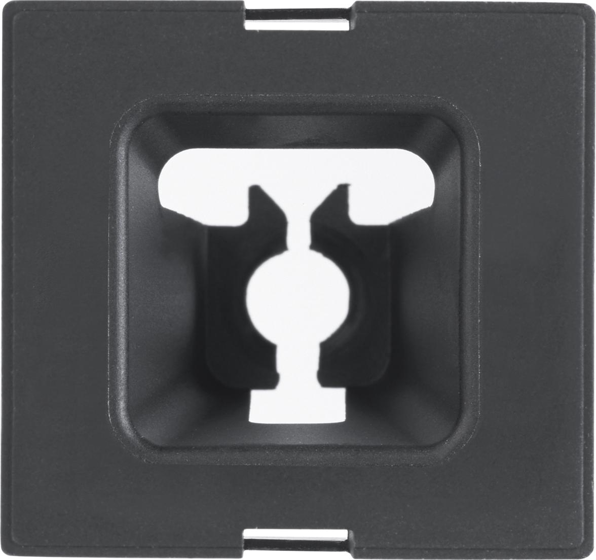 Evoline Wechselmodul Kabeldurchlass (Kabeldurchführung) für 1 Kabel, schwarz 1599 0330 0700